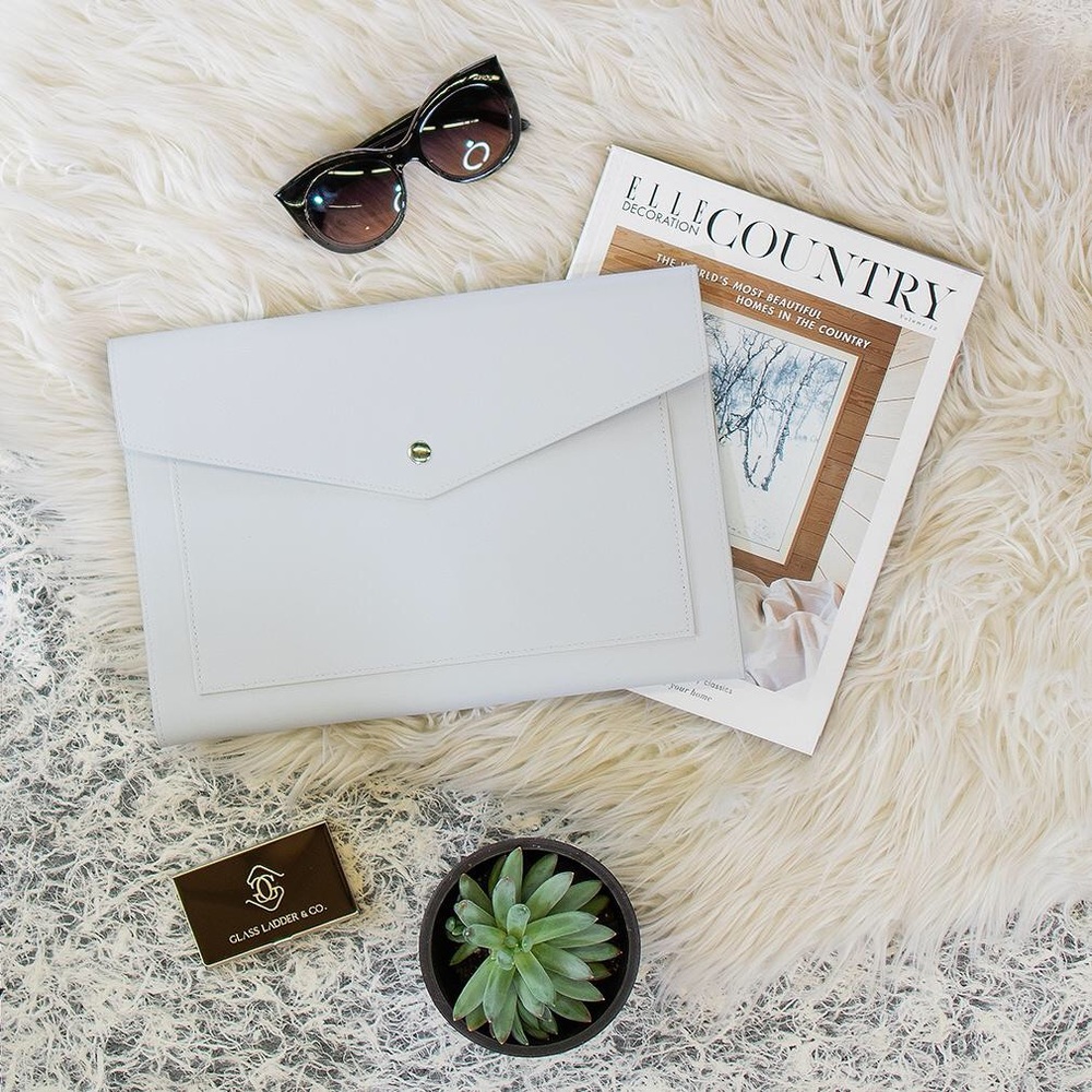 Glass Ladder & Co Laptop Portfolio Clutch